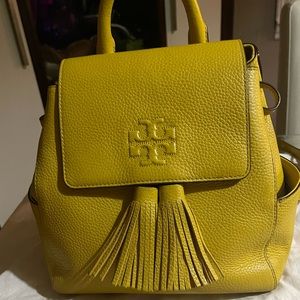 Tory burch leather backpack
